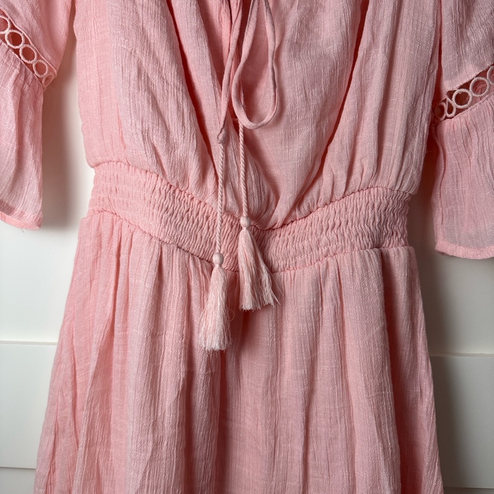 Pink Lily Off-Shoulder Pink Dress - Picture 4 of 8